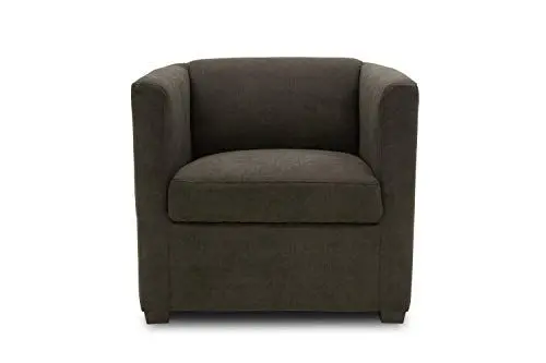 Produktbild: DOMO. collection Sessel Bob FK, kleiner Retro-Sessel mit Armlehnen und Federkern, Polstersessel, Cocktailsessel, Loungesessel, 73 x 75 x 69 cm (BxTxH), Webstoff in anthrazit