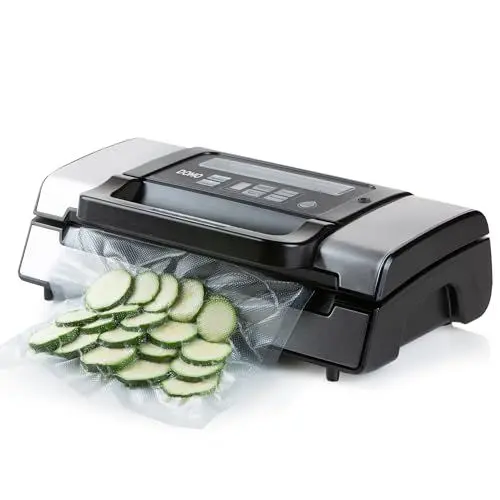 Produktbild: DOMO DO331L Vakuumierer/Folienschweißgerät inkl. 1 Rolle Folie - schwarz/silber130 W