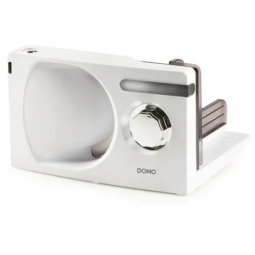 Produktbild: DOMO DO523S Allesschneider Elektrischer – Brotschneidemaschine & Schinkenschneider - 120W - Silber/Metall