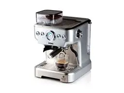 Produktbild: DOMO DO725K Semi-professionelle Espressomaschine mit Mühle und Manometer - 20 Bar