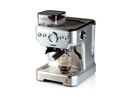 Produktbild: DOMO DO725K Semi-professionelle Espressomaschine mit Mühle und Manometer - 20 Bar