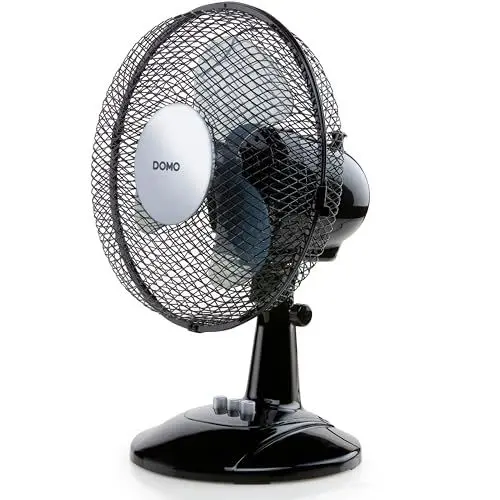 Produktbild: Domo DO8138 tafelventilator, Schwarz, 23 cm
