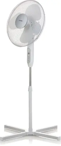 Produktbild: DOMO DO8141 Standventilator mit Timer - Ø 40 cm - in der Höhe verstellbar - weiß