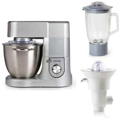 Produktbild: DOMO DO9079KR-PROMO Küchenmaschine PRO inkl. Saftpresse und Standmixer - 6,7 L - 1500 W