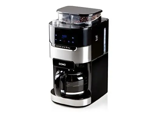 Produktbild: DOMO DO721K Kaffeemaschine 'Grind and Brew' mit Mühle und Timer- 1,5 L