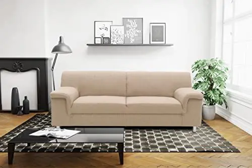 Produktbild: DOMO. collection Sofa Jamie, 2er Couch, moderne Polster-Garnitur, 2-Sitzer 190 x 80 x 72 cm (BxTxH), beige