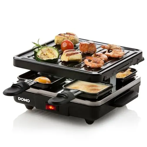 Produktbild: DOMO DO9147G Raclette-grill 'Just us' - Raclette Grill mit Abnehmbare Grillplatte - 4 P - 600 W