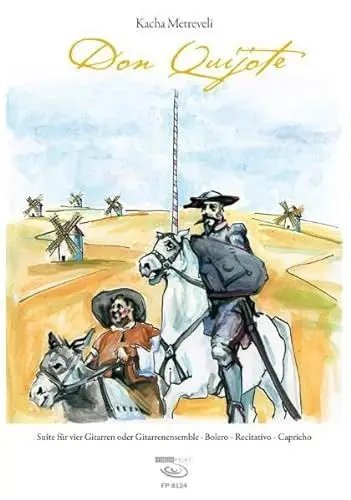 Produktbild: Don Quijote, m. Audio-CD: Suite für vier Gitarren oder Gitarrenensemble. Bolero, Recitativo, Capricho