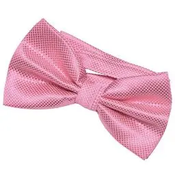 Produktbild: DonDon Herren Fliege 12 x 6 cm gebunden mit Hakenverschluss und größenverstellbar für besondere Anlässe rosa
