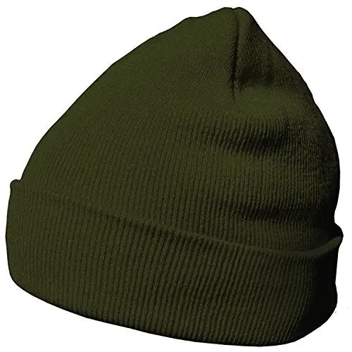 Produktbild: DonDon Mütze Herren Mütze Damen Wintermütze Beanie klassisches Design Olive