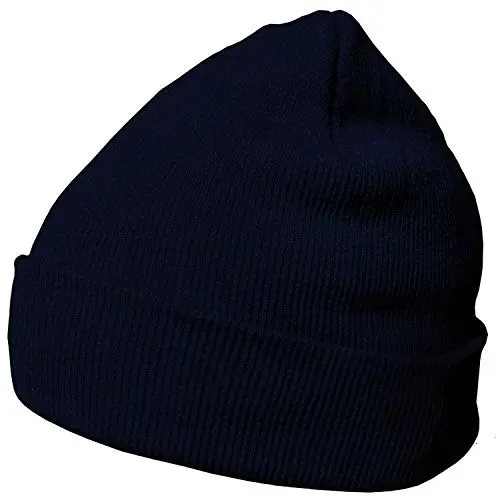 Produktbild: DonDon Mütze Herren Mütze Damen Wintermütze Beanie klassisches Design dunkelblau