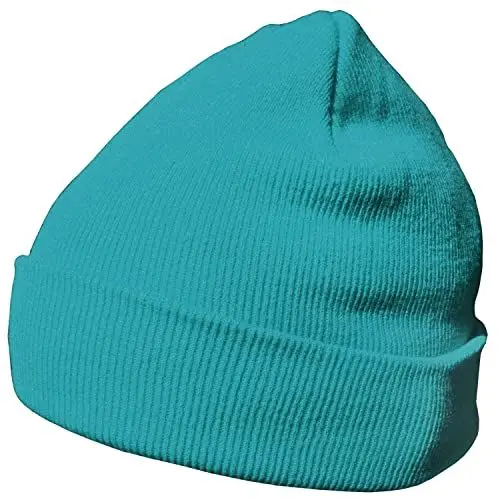 Produktbild: DonDon Mütze Herren Mütze Damen Wintermütze Beanie klassisches Design türkis