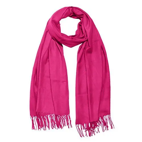 Produktbild: DonDon Schal Damen Winter Wollschal Winterschal warm weich 185 x 65 cm pink