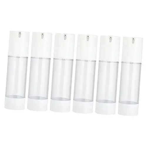 Produktbild: DONFAMDS 6stücke Reise Pumpflasche Halbleere Leichtgewichtige Spender Für Lotionen Cremes Und Kosmetik Platzsparende Praktische Behälter Für Unterwegs Für Gesichtsseren Und Handcremes