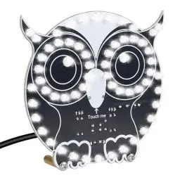Produktbild: DONGKER Löt Bausatz, Eulenform LED Licht Löten Übungssatz, DIY Electronic Kits für Anfänger, Lehr und Lernausbildung DIY Lötprojekt LED Lampen Bausatz mit Touch-Steuerung, für MINT-Fächer