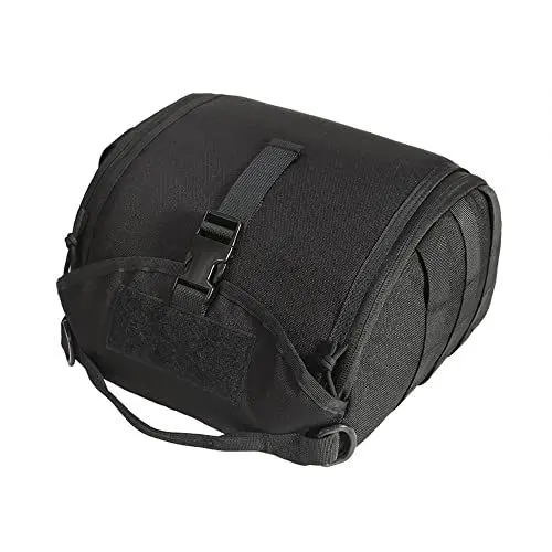 Produktbild: DONGKER Taktische Molle Helmtasche, Tactical Clamshell Helmet Bag, Staubdicht Helm Tragetasche mit Gepolsterte und Fleece Gefütterte für Airsoft, Motorrad- und Fahrradhelme, 28x23x15 cm