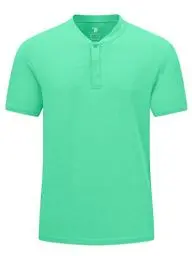 Produktbild: donhobo Herren Sport T-Shirt Outdoor Golf Polo Sportshirt Fitness Atmungsaktiv Schnelltrocknend Kurzarm T-Shirts Männer Tops (Grün, M)
