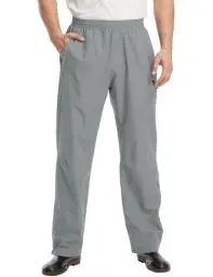 Produktbild: donhobo Regenhose Herren Wasserdicht Atmungsaktive Fahrrad Überziehhose Leichte Wanderhose Winddicht Outdoor Trekkinghose (Hellgrau, XL)