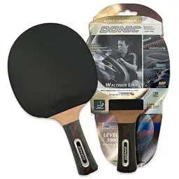 Produktbild: Donic-Schildkröt Carbon Tischtennisschläger Waldner 5000 | Carbon-Holz in Premium-Qualität | ITTF Belag | konkaver Griff | Profi Wettkampf Tischtennis-Schläger