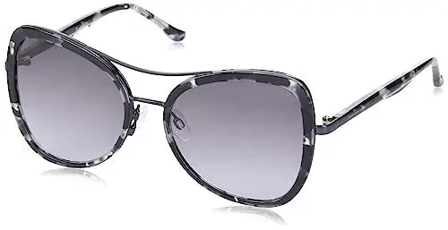 Produktbild: Donna Karan Unisex DO503S 43925 Sunglasses, 010 Black Grey Tortoise, 55