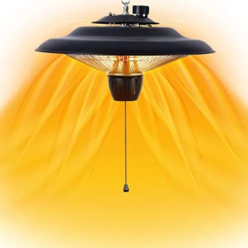 Produktbild: DONYER POWER Outdoor Heizungen für Garten Terrasse Heizungen Halogenheizung 800W & 2000W Elektrische Heizung für Gewächshaus Zelt