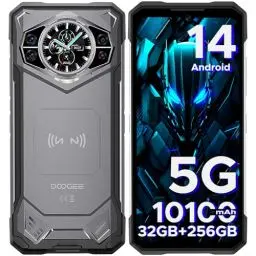 Produktbild: DOOGEE S200 Outdoor Handy Ohne Vertrag 5G, 10100mAh Outdoor Smartphone Android 14, 32GB+256GB Baustellenhandy, 1.32