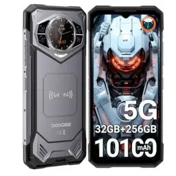 Produktbild: DOOGEE S200 Outdoor Handy Ohne Vertrag 5G Android 14, 32GB RAM+256GB/2TB ROM Outdoor Smartphone, 10100mAh(33W) Baustellen Handy, 6.72
