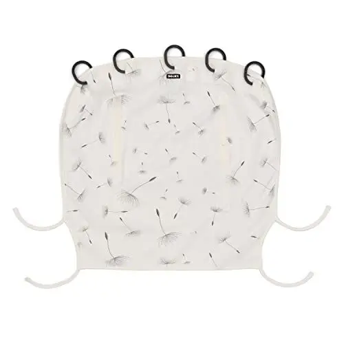 Produktbild: Dooky Universal Cover Dandelion Sonnenschutz, Wetterschutz für Babyschale, Kinderwagen und Buggy (UV-Schutz LSF 40+, TÜV getestet, universale Passform), Weiß
