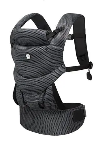 Produktbild: Dooky - Ergonomische Babytrage Neugeborene ab Geburt (0-3 Jahre & 3.5-15 kg) - Koala Tragetuch Baby, Hüftsitz Baby Carrier, Babytragetuch - Atmungsaktives Material: Polyester - Farbe: Grey Sapphire