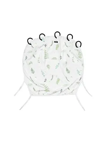 Produktbild: Dooky - Sonnenschutz für Kinderwagen, Buggy & Babyschale - Tuscany Weiss - Sonnensegel Wetterschutz, Windschutz und Regenschutz Kinderwagen Sonnenschirm Buggy - Baumwolle - LxBxH = 26x3x18 cm