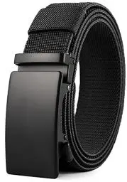 Produktbild: DOOPAI Elastischer Gürtel Herren Stretchgürtel Herren Gürtel Schwarz 115cm