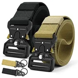 Produktbild: DOOPAI Taktischer Gürtel Herren 2er,Militär Gürtel Herren Taktischer, Outdoor Gürtel für Männer
