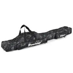 Produktbild: doorslay 3 Schicht Angeltasche Rutentasche, Faltender Angelrute Tasche, Angelrute Werkzeuge Aufbewahrungstasche, Tragbare Angelgerät Tasche 90/120/15