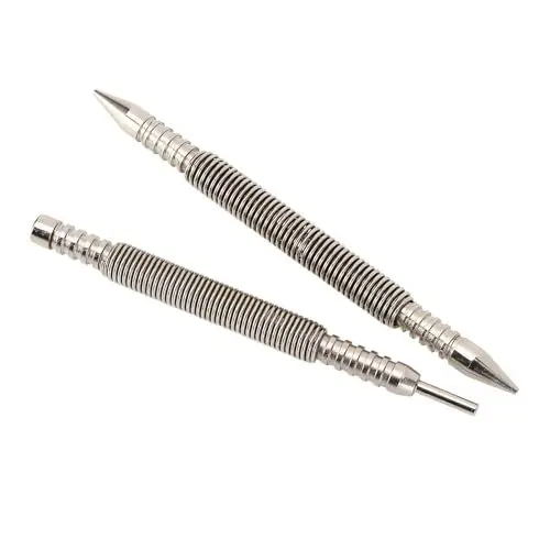 Produktbild: Doppelkopf-Nagelsetzer, Scharnier-Splintenstanzer-Set, Mehrzweck-Federnagel-Set, Holz, Metall, Kunststoff, Hämmern, Stanzen für Enge Räume