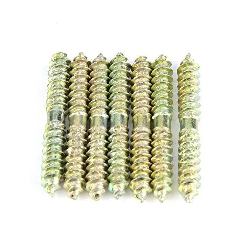 Produktbild: doppelkopfschraube m4 doppelkopfschraube m4-20 Stück 5 * 40 Mm Dübelschraube Holzbearbeitung Möbelverbinder Doppelende Schraube Doppelte Holzschraube Endete Schraubenpackung schrauben beidseitig