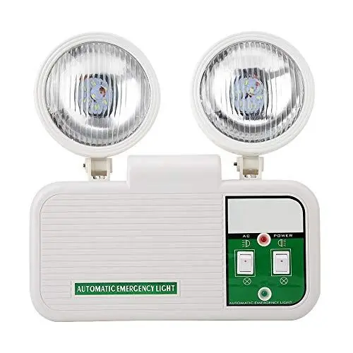 Produktbild: Doppellampenkopf LED Notleuchte Öffentliche Plätze Notausgangsanzeige Innenausgang Notlicht Notbeleuchtung 110-220V 2W