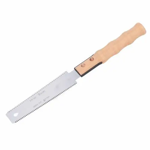 Produktbild: Doppelschneidige Zugsäge, feine Zahnung, SK5-Legierung, bündiger Schnittgriff, Holzsäge für Holzbearbeitung, Möbelbau und Handwerk, kompaktes und tragbares Design mit