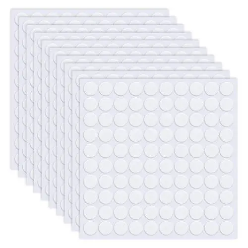 Produktbild: Doppelseitige Klebepunkte 1000 Stück Transparente Klebepunkte Runde Selbstklebende Klebe Punkte für Party Dekorationen DIY Handwerk (10 mm)