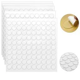 Produktbild: Doppelseitige Klebepunkte, 500 Stück Klettpunkte Selbstklebend 10mm Rund Klebepunkte Transparent Doppelseitiges klebeband Ballon klebepunkte Klebepunkte Transparente Aufkleber für Festivaldekoration