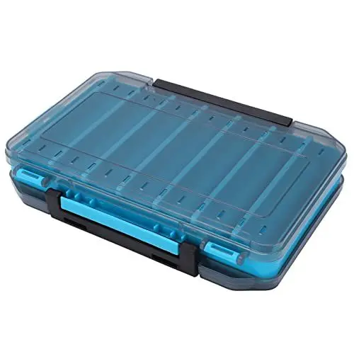 Produktbild: Doppelseitige Köderbox, Schutz-Angelbox Gegen Verlust mit Griffbox, Doppelte Atmungsaktive Belüftung, Fall (BLUE)