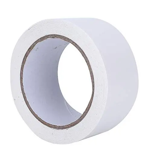 Produktbild: Doppelseitiges Klebeband Teppich Hohe Klebrigkeit Stoff Bodenbelag 20 Meter Ausstellung Starke Nähte Weißes Zweiseitiges Transparentes Klebeband (50 mm breit * 20 Meter lang)