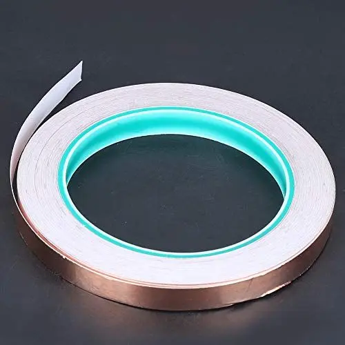 Produktbild: SUNFECILI Leitfähiges Kupferband, Doppeltes Leitfähiges Klebeband, Doppelseitiges Leitfähiges Kupferfolien-Klebeband Zur Elektromagnetischen Abschirmung, 10 Mm X 20 M