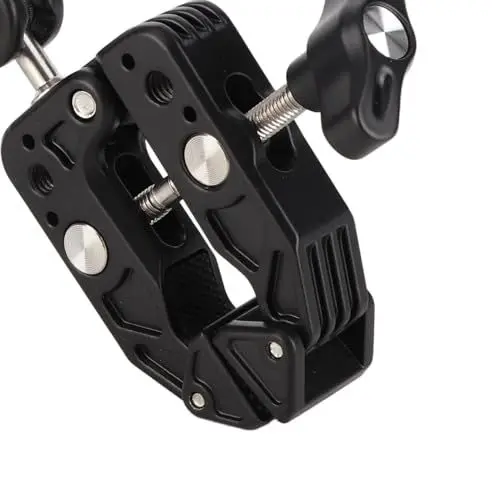 Produktbild: Doppelte Kameraklemme, Dual-Mount-Zangenclip mit 360-Grad-Drehung für Fotostudio