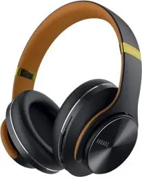 Produktbild: DOQAUS Bluetooth Kopfhörer Over Ear, (Bis zu 90 Std) Kabellose Kopfhörer mit 3 EQ-Modi, HiFi Stereo Faltbare Headset mit Mikrofon, weiche Ohrpolster für iPhone/ipad/Android/Laptops (Nachtschwarz)