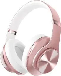 Produktbild: DOQAUS Bluetooth Kopfhörer Over Ear, (Bis zu 90 Std) Kabellose Kopfhörer mit 3 EQ-Modi, HiFi Stereo Faltbare Headset mit Mikrofon, weiche Ohrpolster für iPhone/ipad/Android/Laptops-Roségold