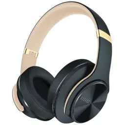 Produktbild: DOQAUS Bluetooth Kopfhörer Over Ear, Bis zu 90 Std Kabellose Kopfhörer mit 3 EQ-Modi, HiFi Stereo Faltbare Headset mit Mikrofon, weiche Ohrpolster für Reisen/Büro/Handy/PC/Laptops (Asphaltgrau)