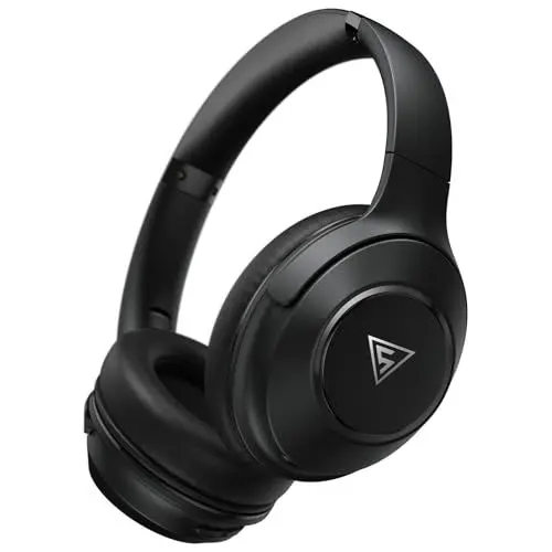 Produktbild: DOQAUS Kopfhörer Kabellos Bluetooth,70Std Spielzeit Bluetooth Kopfhörer Over Ear mit Kabel,3 EQ-Modi,Kabellos Faltbare HiFi-Stereo für Reisen/Telefon/PC(Schwarz)