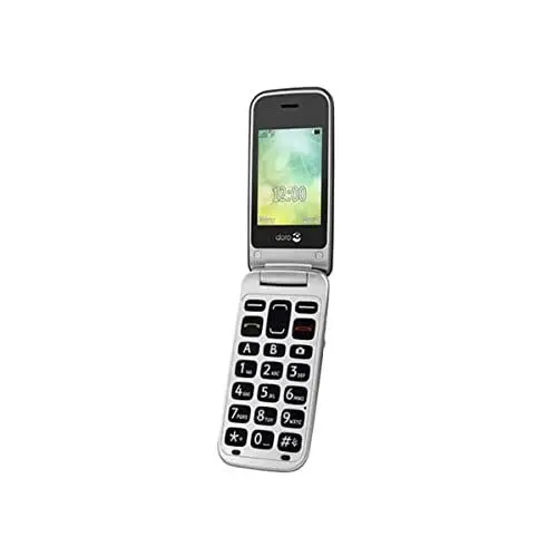 Produktbild: Doro 2424 GSM Mobiltelefon im eleganten Klappdesign Graphit/Silber