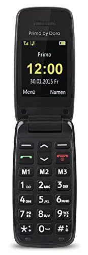 Produktbild: Primo 401 by Doro - GSM Mobiltelefon mit großem beleuchtetem Farbdisplay - schwarz, 360070