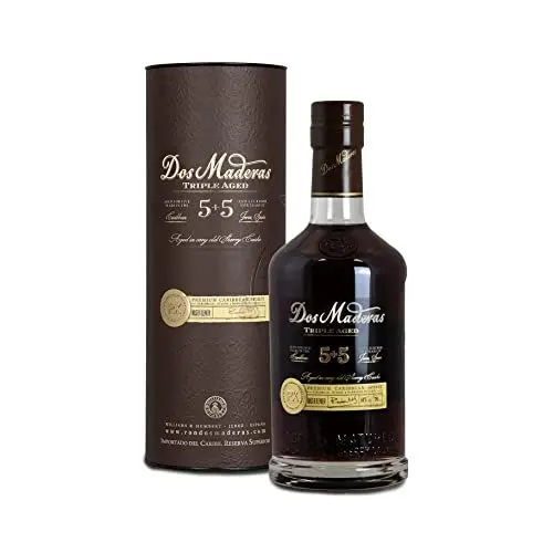Produktbild: Dos Maderas 5+5 |Exklusiver Alterungsprozess, dass Beste aus zwei Welten| 10 Jahre im Solera-Criadera Verfahren gereift | 700ml | 40 % Volume